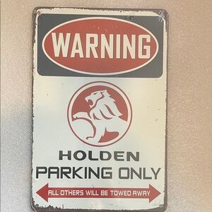 Holden Parking Only metal Warning Sign ⭐️2 for 15⭐️